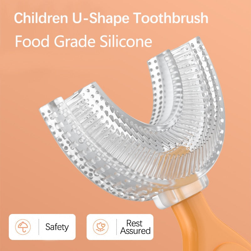 Escova de dentes infantil - em formato de U - DM udi e - commerce